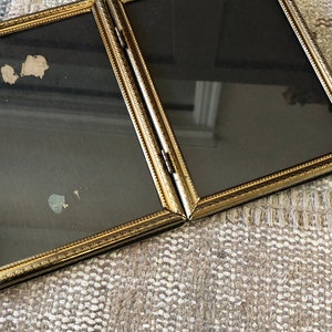 Gold Frame Brass Picture Frame Double Frame Vintage Frame Vintage Picture Frame Old Frames Antique Frame Double Picture Frame Photo Frame image 5