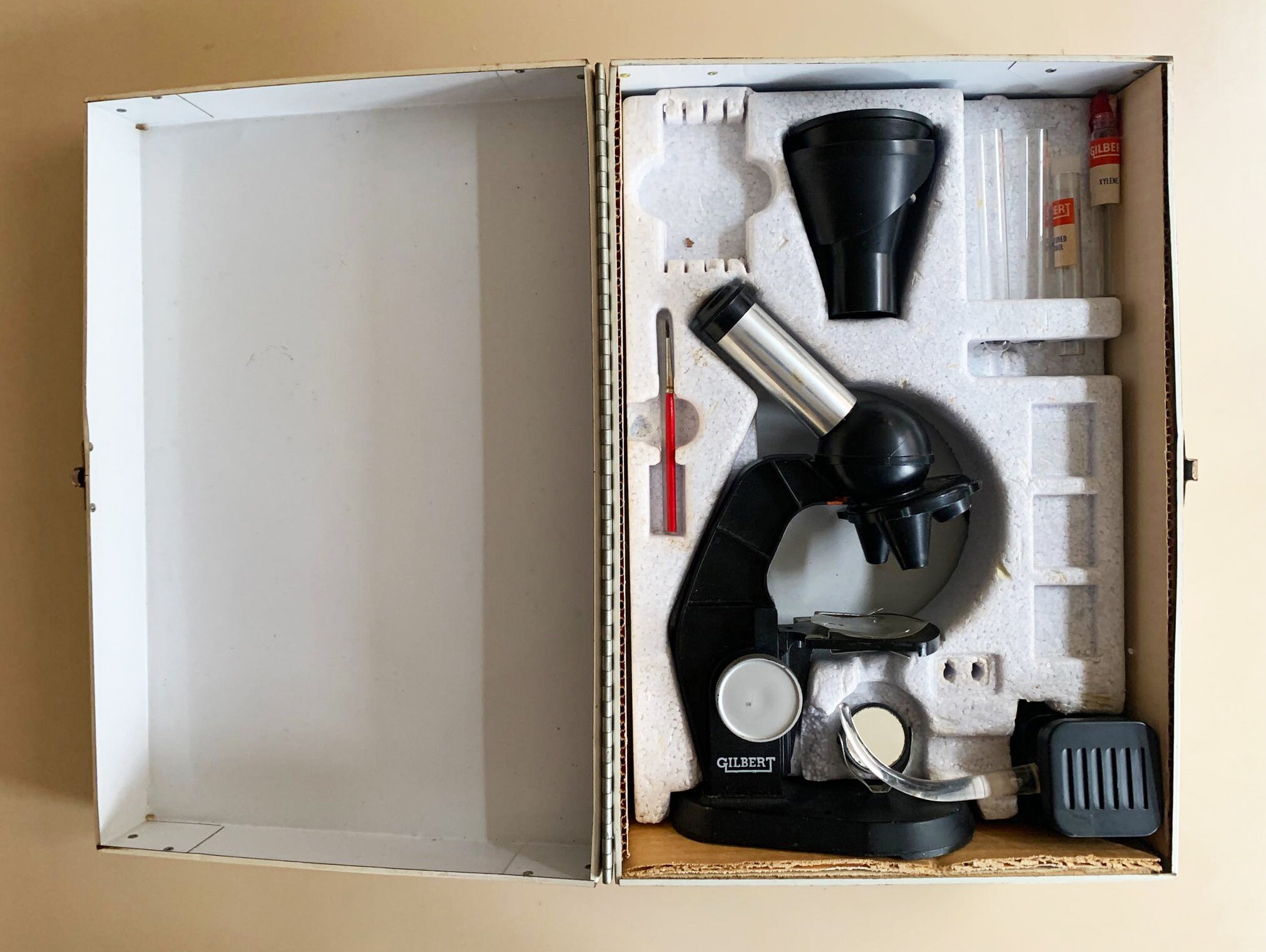 Vintage Science Kit Gilbert Microscope and Lab Set Science Toy Etsy