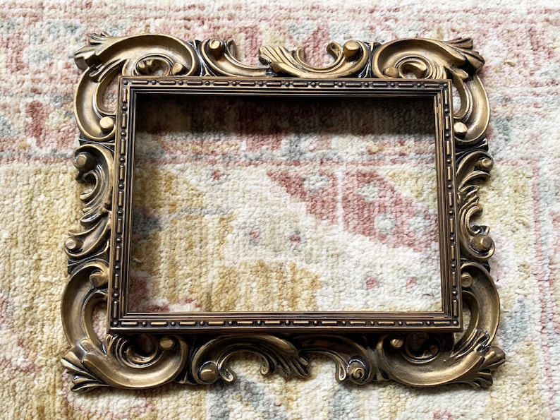 Vintage Frame Gold Frame Small Wall Frame for Wall Antique Etsy