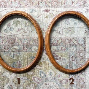 Oval Wood Picture Frame Oval Wall Frame Oval Frame Natural Wood
