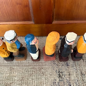 Carved Sailor Carved Wood Sailor Captain Vintage Nautical Decor Sailing Gift Sailing Decor Boating Gift Nautical Gifts Pirate Wood Figurine image 12