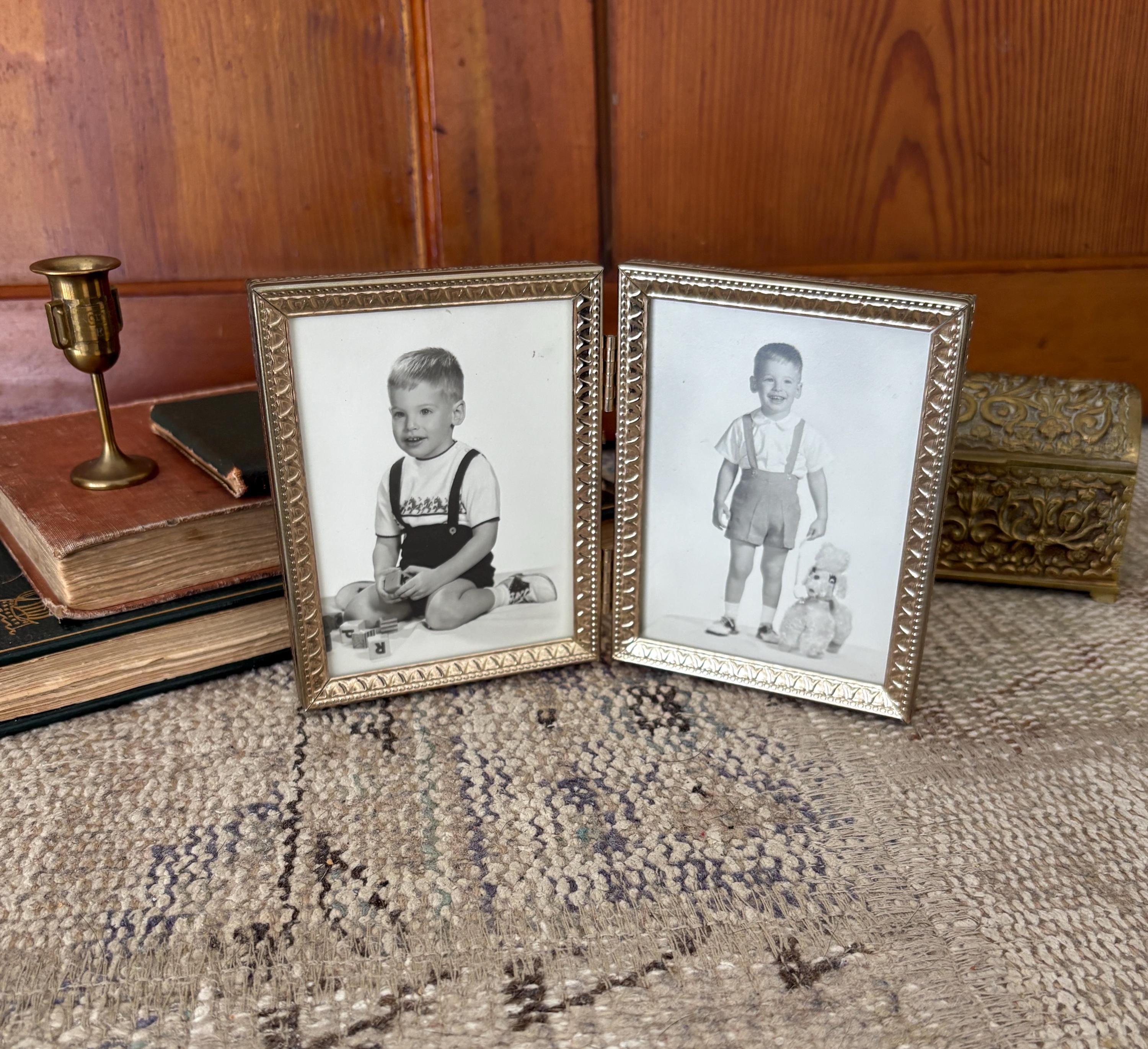 Double Frame Small Frame Brass Picture Frame Multi Frame Gold Frame ...