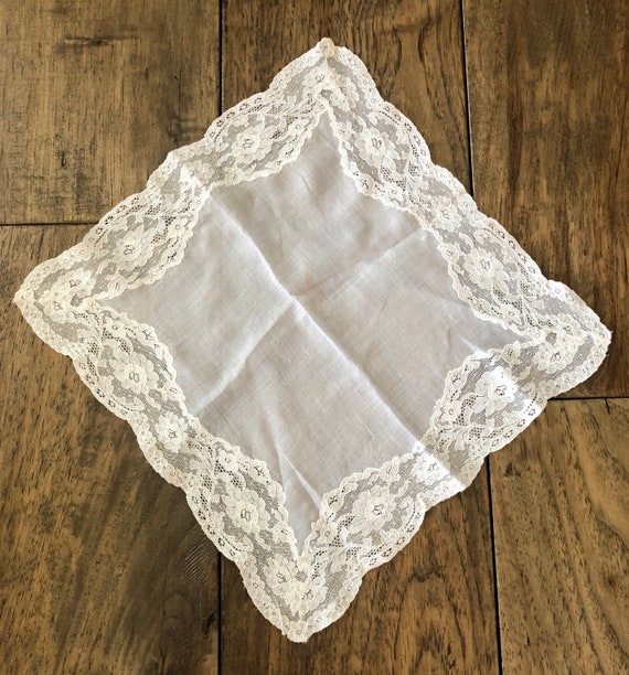 Vintage Handkerchief Women Hankerchief Wedding Ha… - image 1