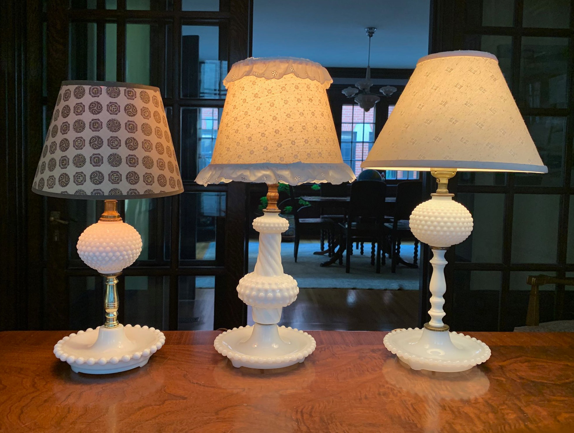 Vintage Lamps Milk Glass Lamp Vintage Table Lamp Antique