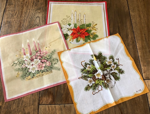 3 Vintage Handkerchief Vintage Hankie Lot Wedding… - image 2