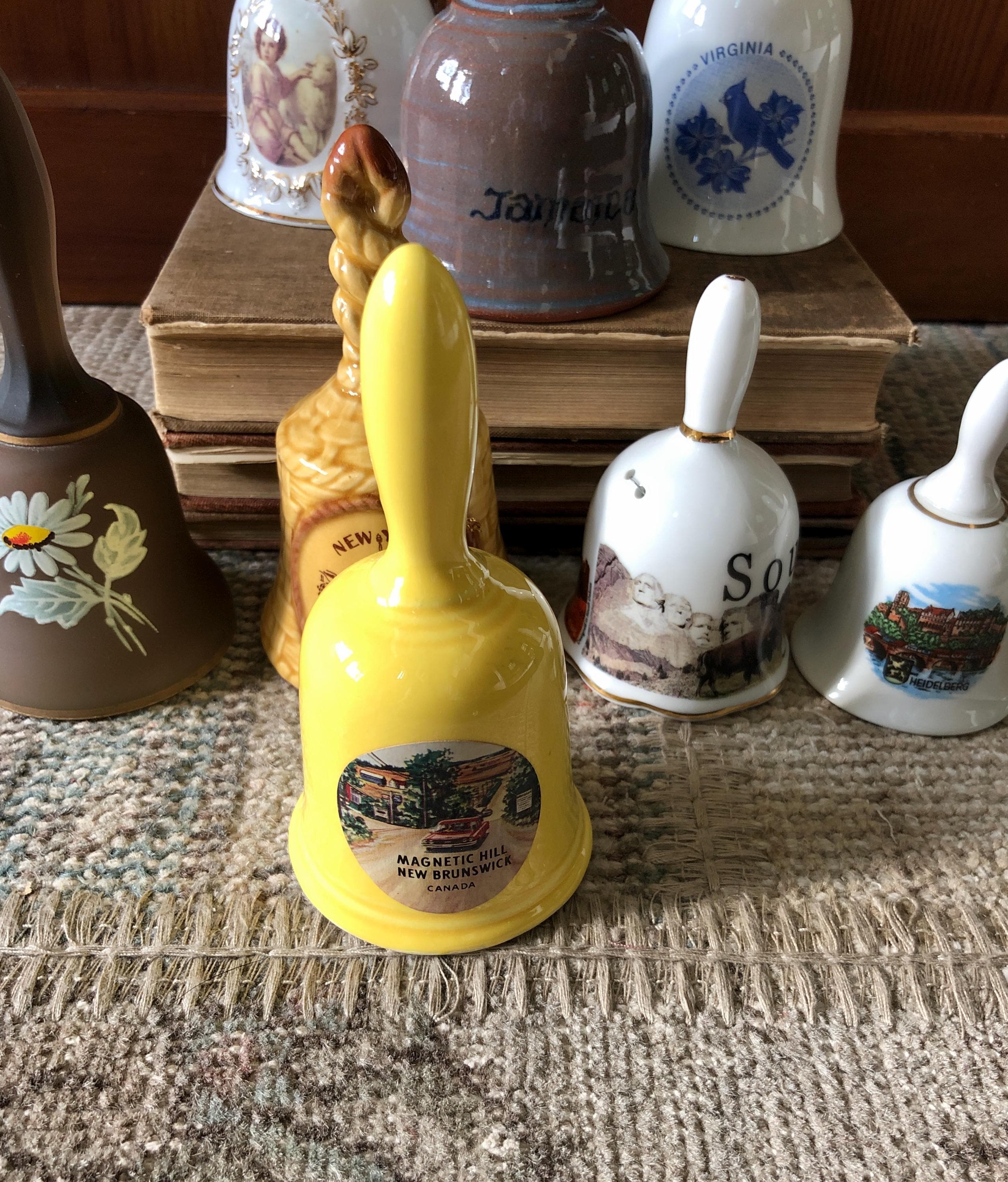 Hand Bell Vintage Bells Porcelain Bell Small Bell Dinner Bell