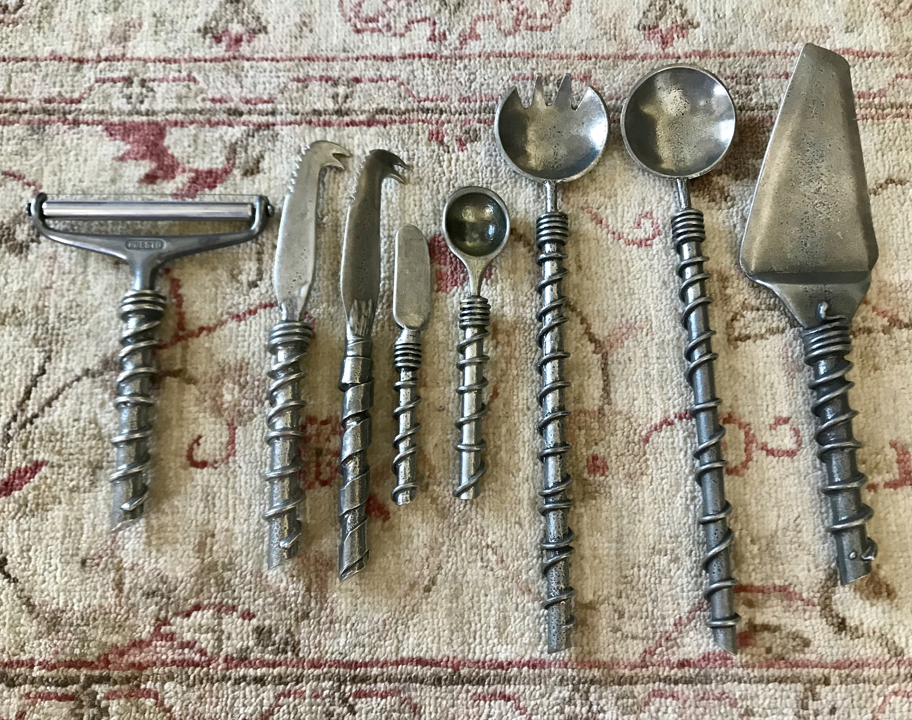 Silver Serving Pieces Vintage Pewter Serving Pieces Pewter Etsy