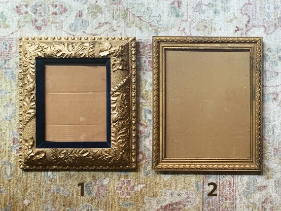 Vintage Frame Wall Frame Wood Picture Frame Gold Frame Wood Frame