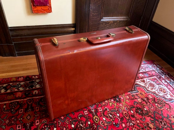 Vintage Suitcase Antique Suitcase Samsonite Suitc… - image 1