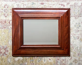 Wood Mirror Vintage Mirror for Wall Mirror Hallway Mirror Wall Decor Beveled Mirror Old Mirror Bedroom Mirror 16x12 Mirror Decorative Mirror