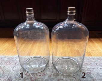 Glass Bottle Vase Glass Vase Water Cooler Water Bottle Water Jug Glass Vase Vintage Vases Wedding Decor Large Glass Jug Carboy Bottle Jug