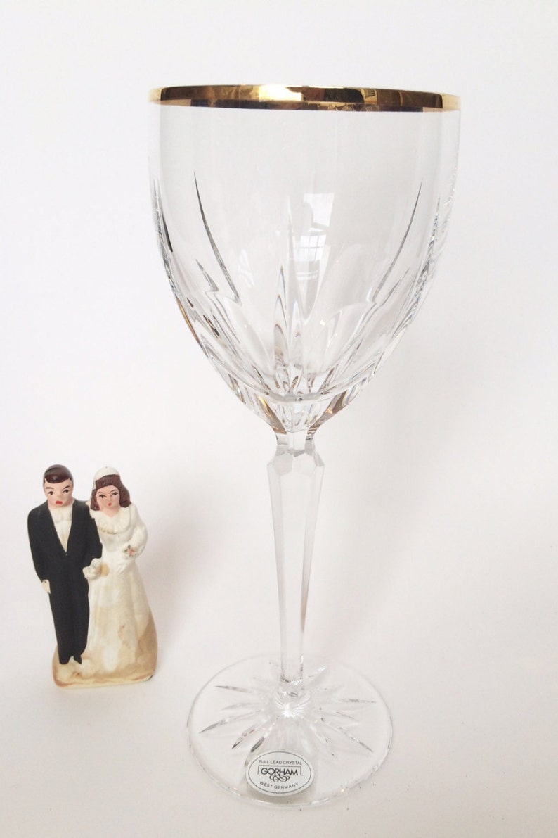 Gorham Crystal Wine Glasses Gorham Goblets Gorham Wine Glasses Etsy