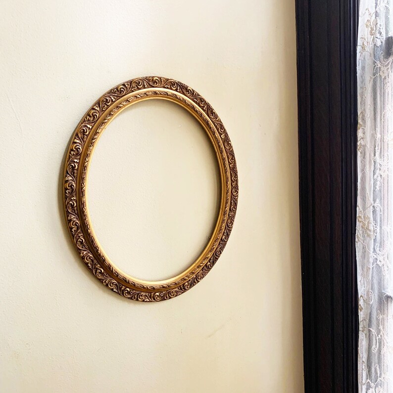 Antique Frame Gold Wood Frame Wall Frame Vintage Frame Art Etsy