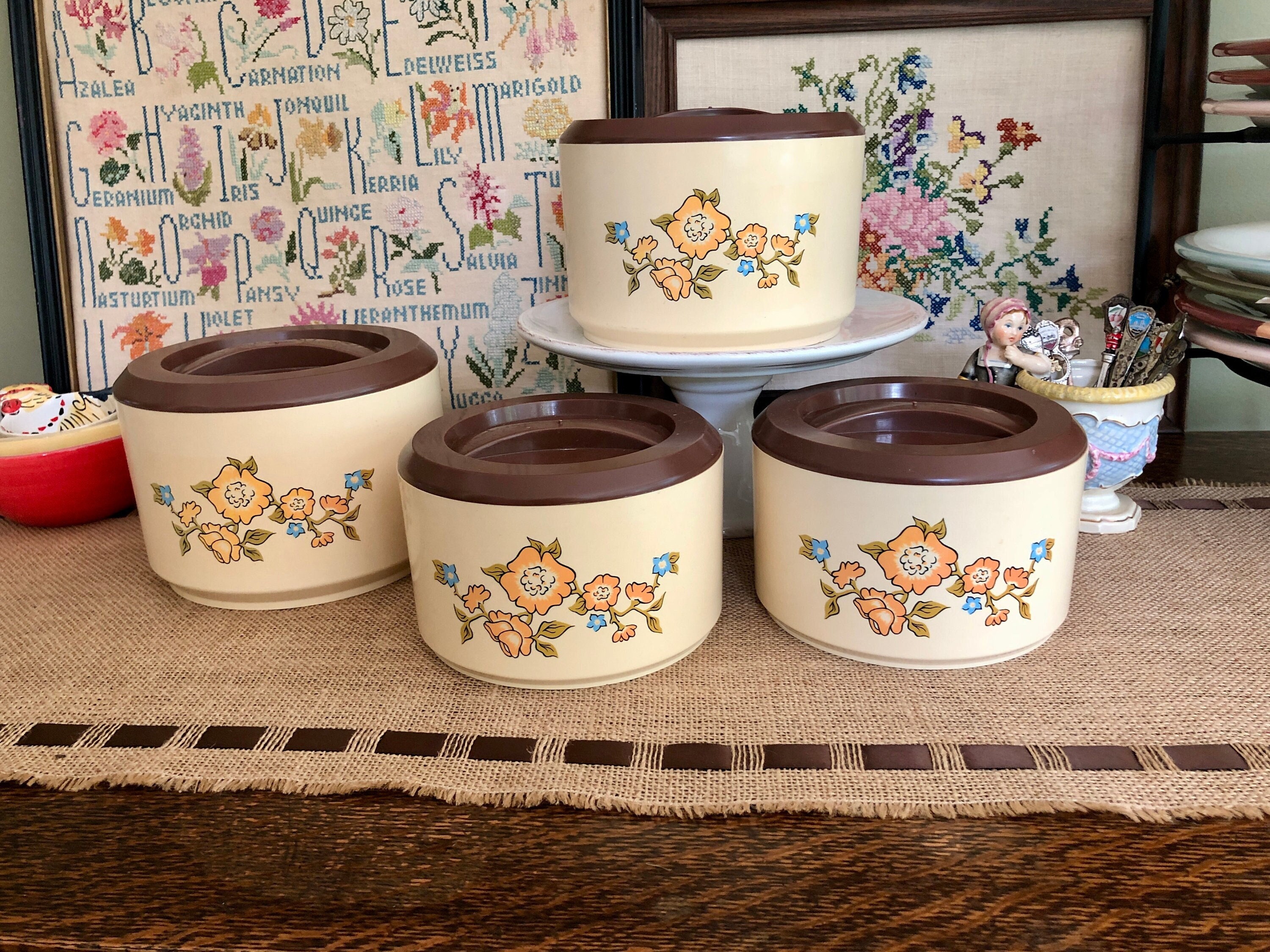 Vintage Canister Set of 4 - Etsy