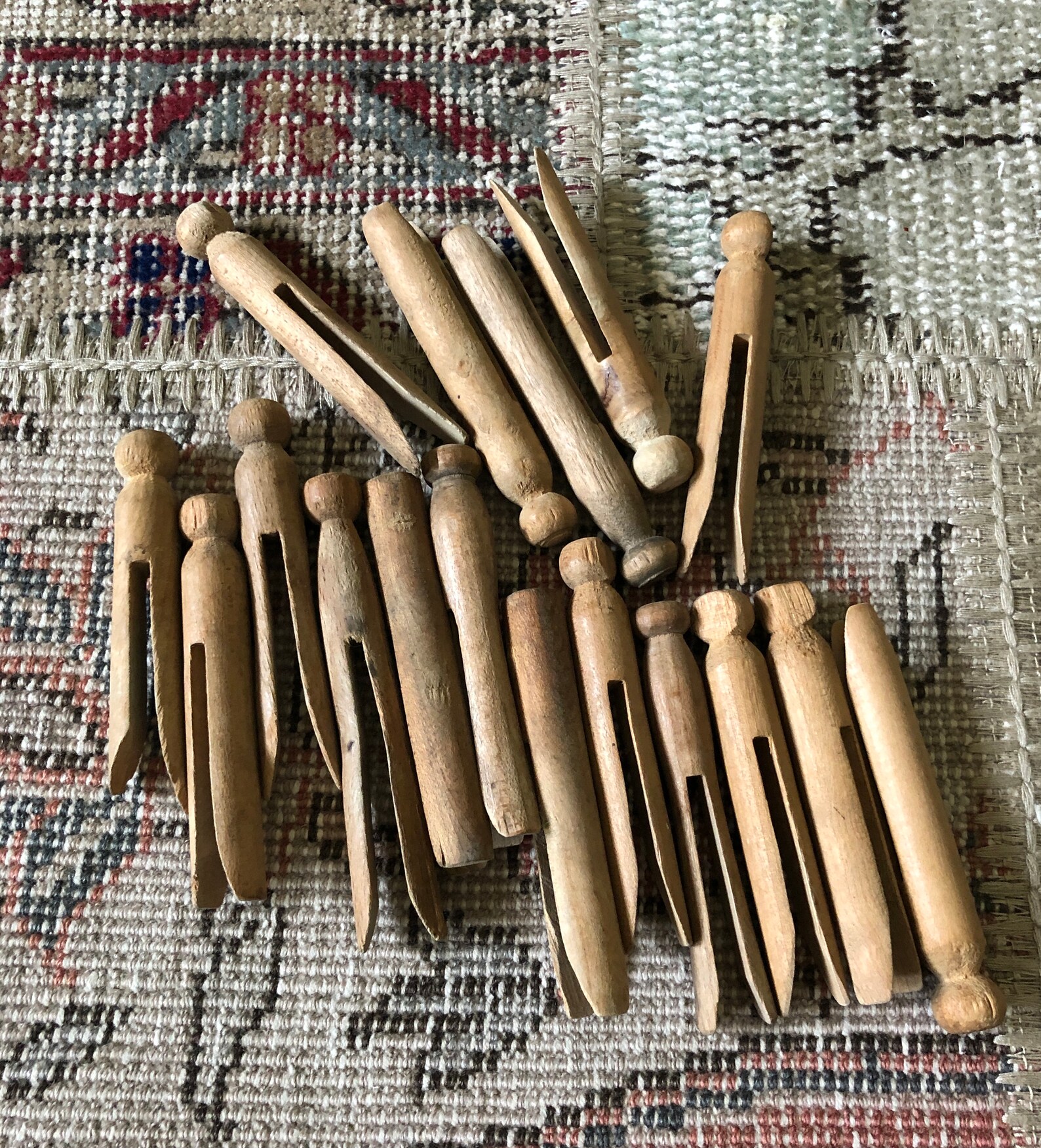 Vintage Clothes Pins Vintage Clothespins Wood Clothespins Etsy