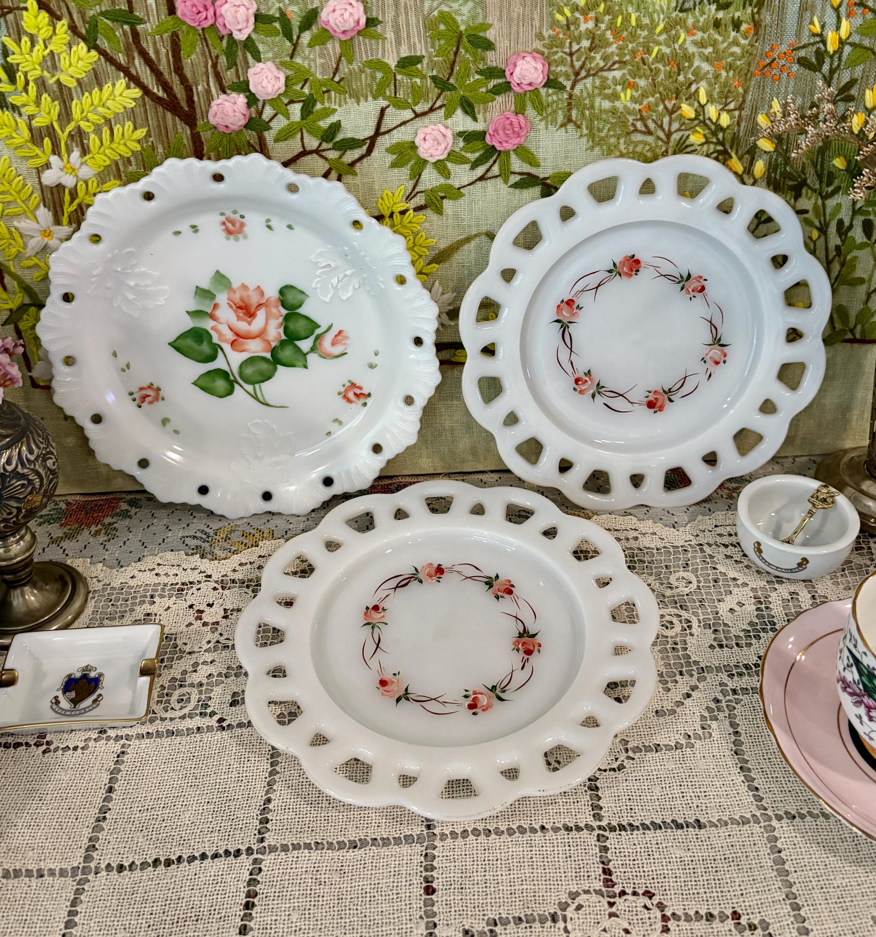 【mkuさま】vintage plate ❀ ステンシルフラワー 深皿 KITCHEN 4 MCM TEXAS WARE MELMAC MELAMINE TURQUOISE TEAL CARNATION