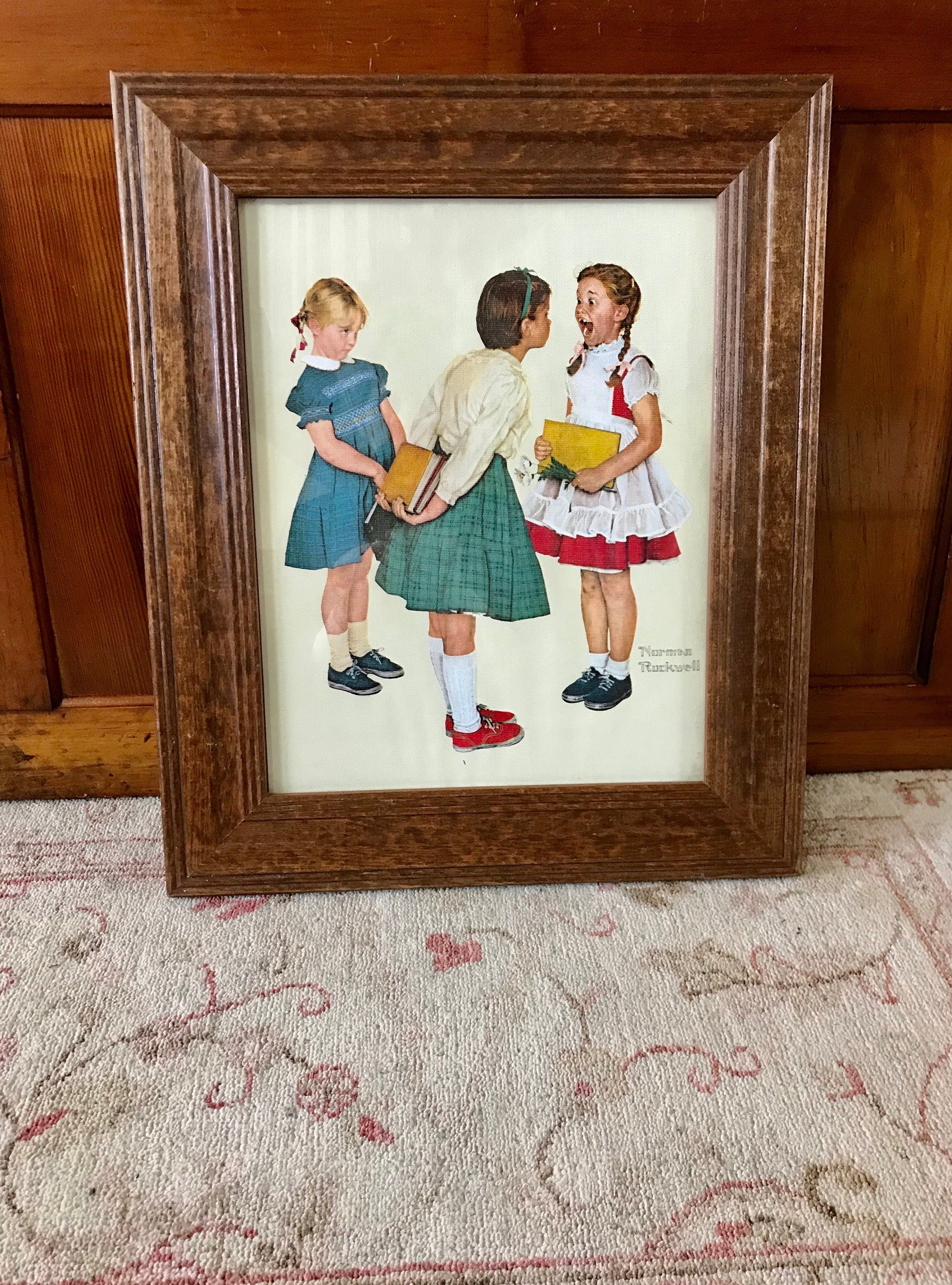 løn præcedens Literacy Norman Rockwell Prints Norman Rockwell Vintage Framed Print - Etsy