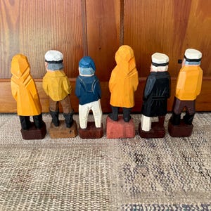 Carved Sailor Carved Wood Sailor Captain Vintage Nautical Decor Sailing Gift Sailing Decor Boating Gift Nautical Gifts Pirate Wood Figurine image 4