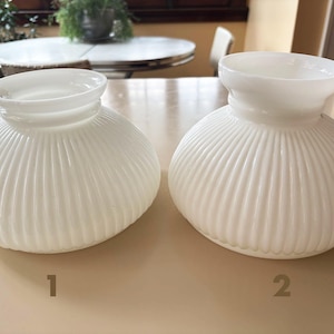 Vintage Lamp Shade Globe Milk Glass Lamp Globe Vintage Lampshade Milk Glass Light Globe Milk Glass Shade Replacement Shade White Lampshade