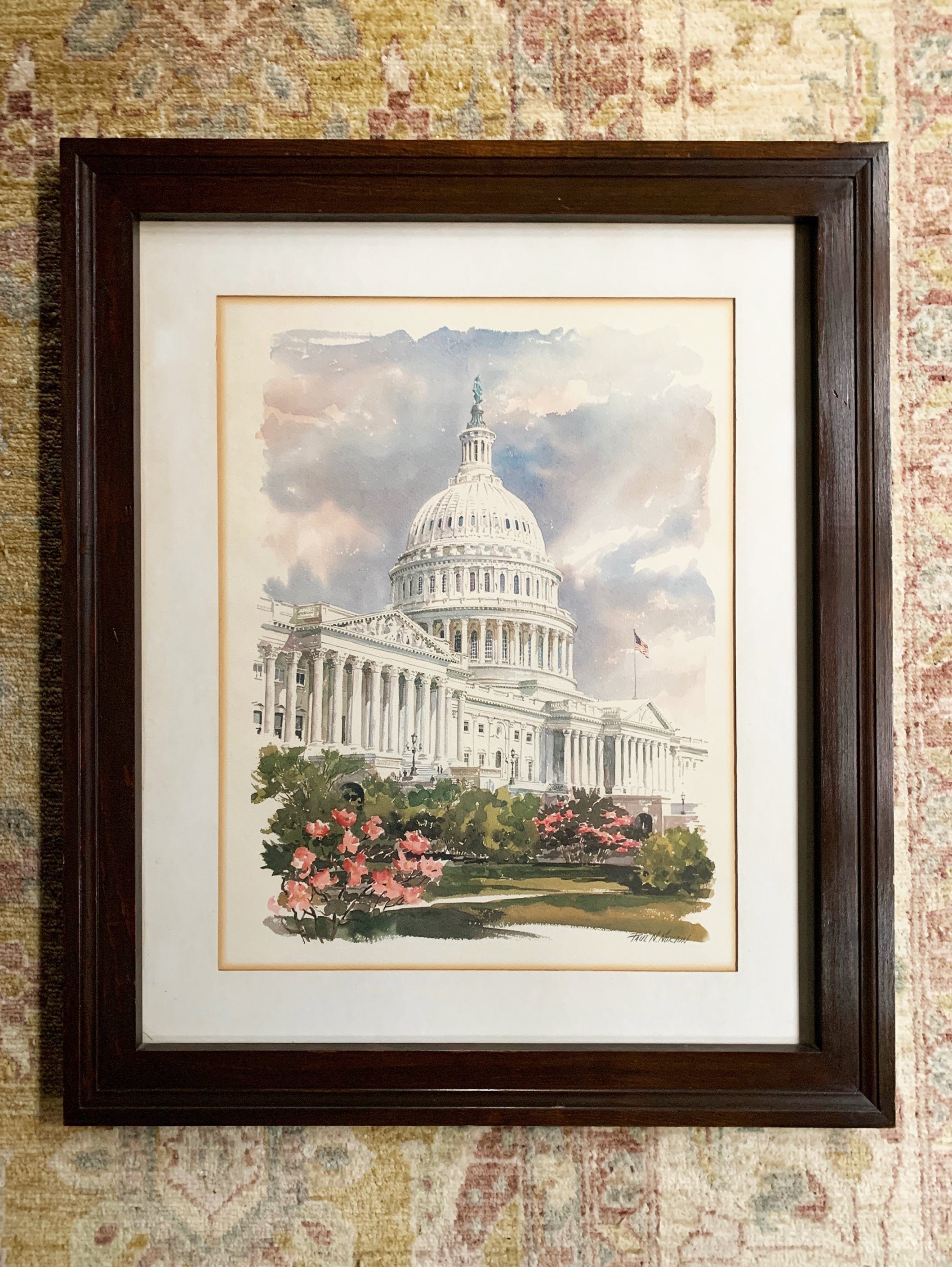 Washington DC Poster Print The Capitol Hill Building Washington Wall