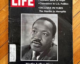 Martin Luther King Magazine Life Magazine Vintage Magazines MLK Assassination Rare Magazines Martin Luther King Memorabilia Old Magazines