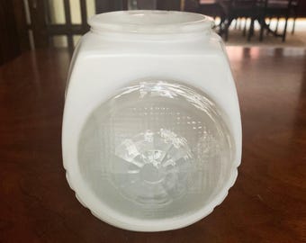 Antique Light Shade Antique Shade Glass Light Shade Art Deco Wall Sconce Shade Art Deco Shade White Shade Bathroom Shade Porch Light Shade