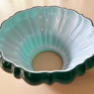 Glass Green Shade Green Lamp Shade Green Globe Green Glass Light Shade Replacement Shade Green Lamp Shade Vintage Lighting Green Lampshade image 4