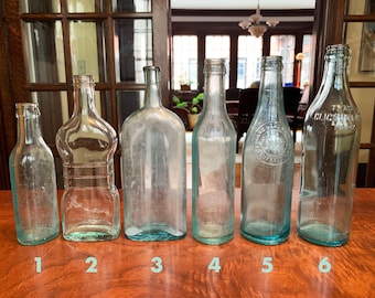 Blue Bottles Antique Bottles Vintage Bottles Glass Bottles Old Bottles Medicine Bottles Antique Soda Bottle Vase Bottle Beer Bottles Vintage