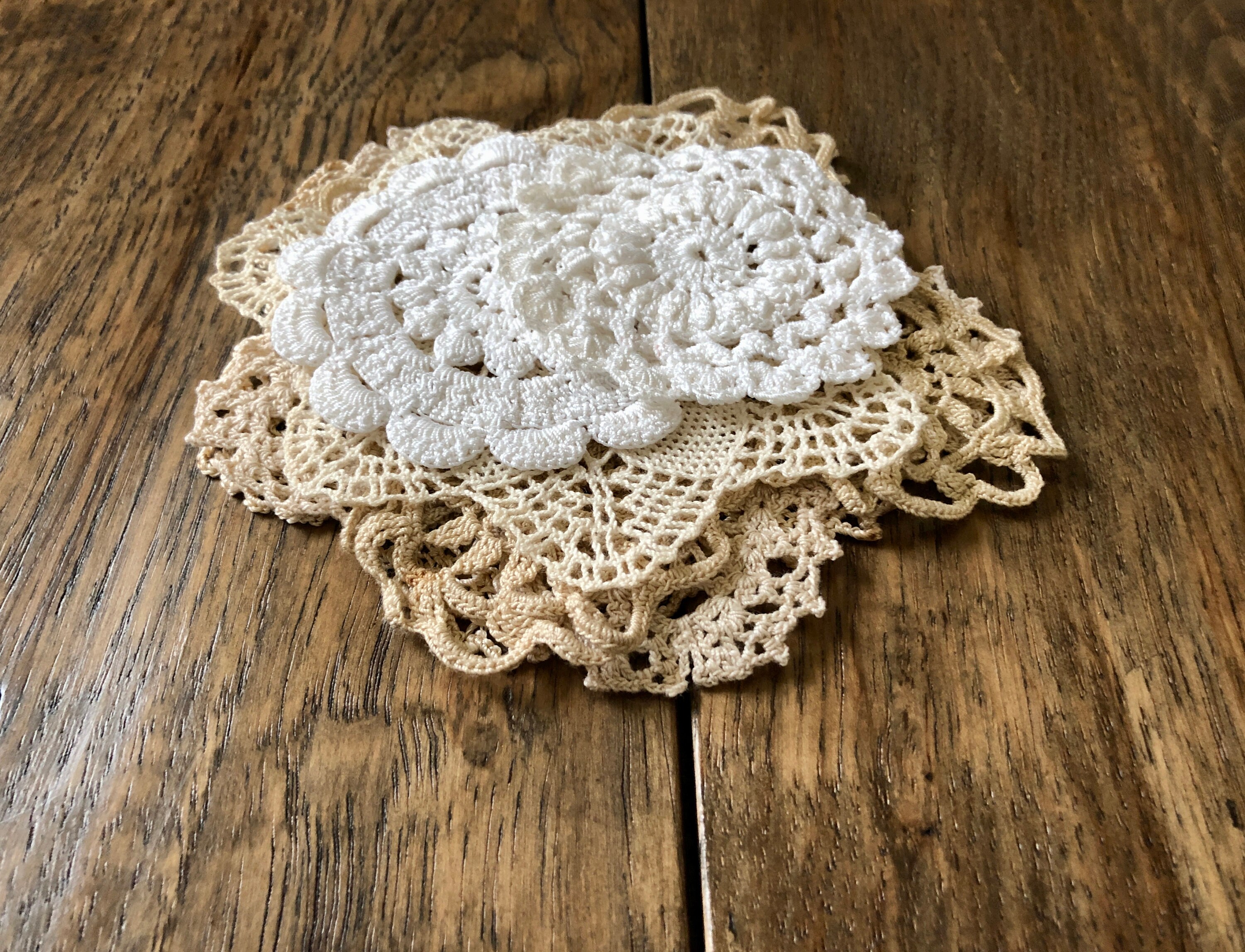 6 Doilies Lot Doily Crochet Doilies Antique Doilies Bulk Etsy