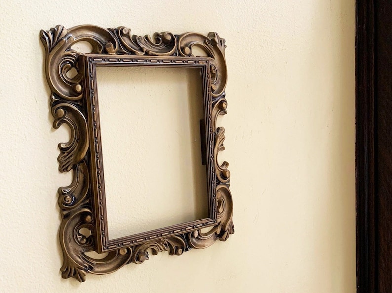 Vintage Frame Gold Frame Small Wall Frame for Wall Antique Etsy