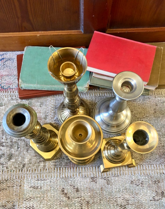 Brass Candlesticks Brass Candle Holder Pewter Candlesticks Brass