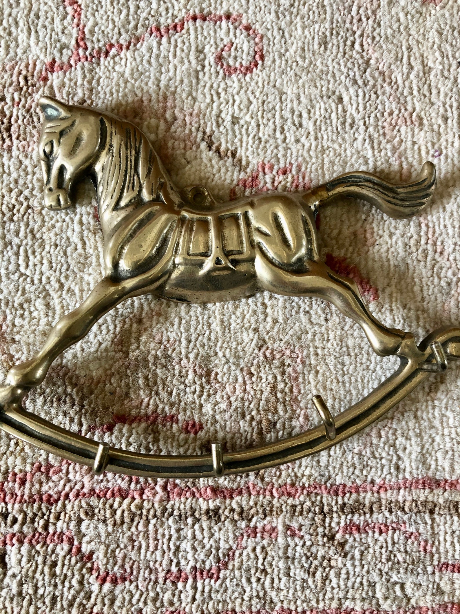 Hook Rocking Horse Decor Horse Hook Brass Hook Horse Gifts Etsy