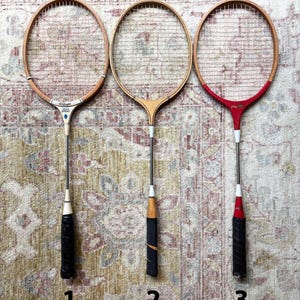Badminton Racket Badminton Racquet Wood Racket Sports Gift Sports Decor Play King Racket Wilson Badminton Racquet Mirror Racket Old Racquets