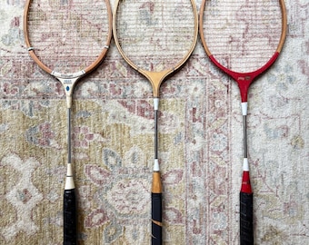 Badminton Racket Badminton Racquet Wood Racket Sports Gift Sports Decor Play King Racket Wilson Badminton Racquet Mirror Racket Old Racquets
