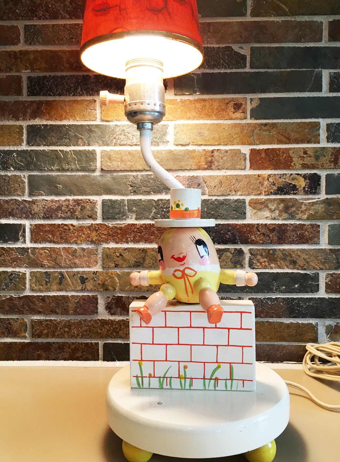 Vintage Lamp Vintage Nursery Decor Humpty Dumpty Light | Etsy