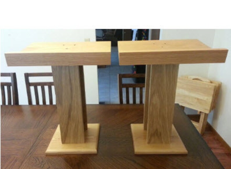Custom Make Solid Oak Speaker Stands Etsy