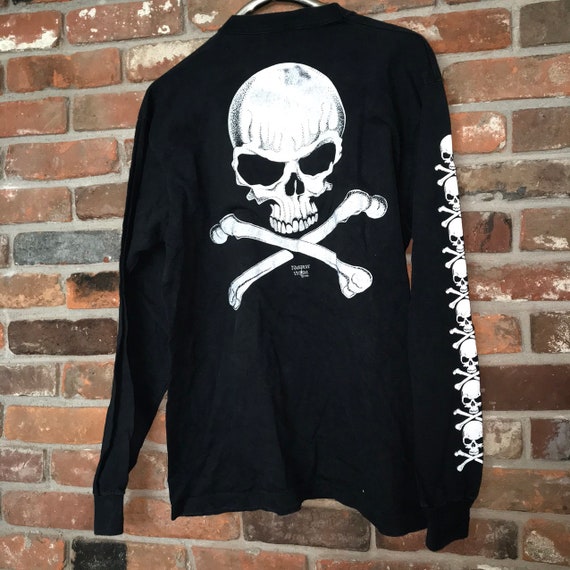 90s fashion victim skull longsleeve tshirt - Gem