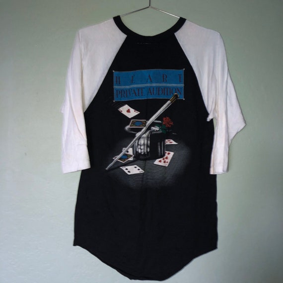 80s heart private audition band T-shirt
