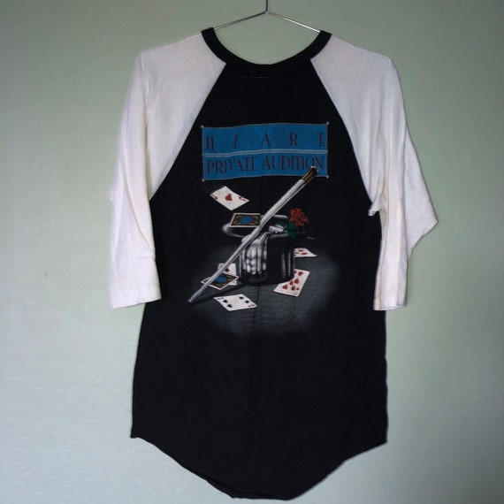 80s heart private audition band T-shirt - image 1