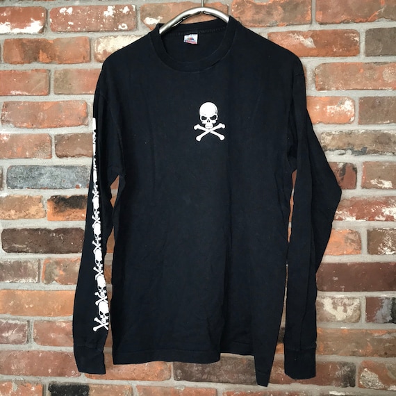 90s fashion victim skull longsleeve tshirt - Gem 90s fashion victim skull longsleeve tshirt - Gem