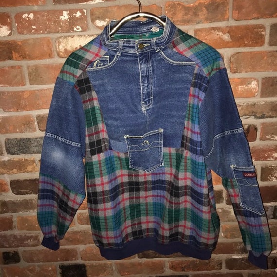 Custom jordache wool denim pullover