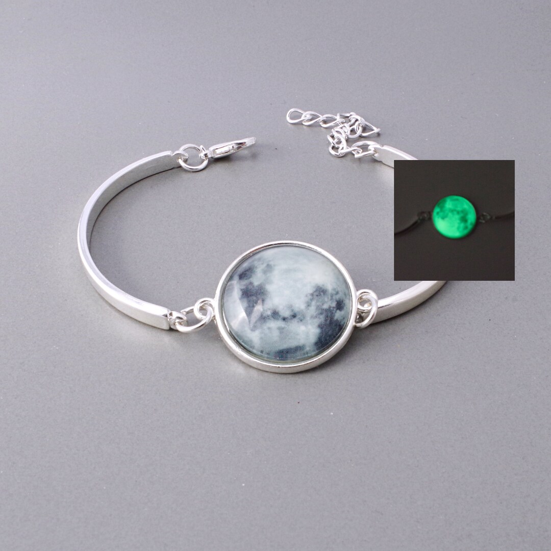 Moons Glow in the Dark Bracelet for Women Glowing Moon Phase Jewelry - Etsy