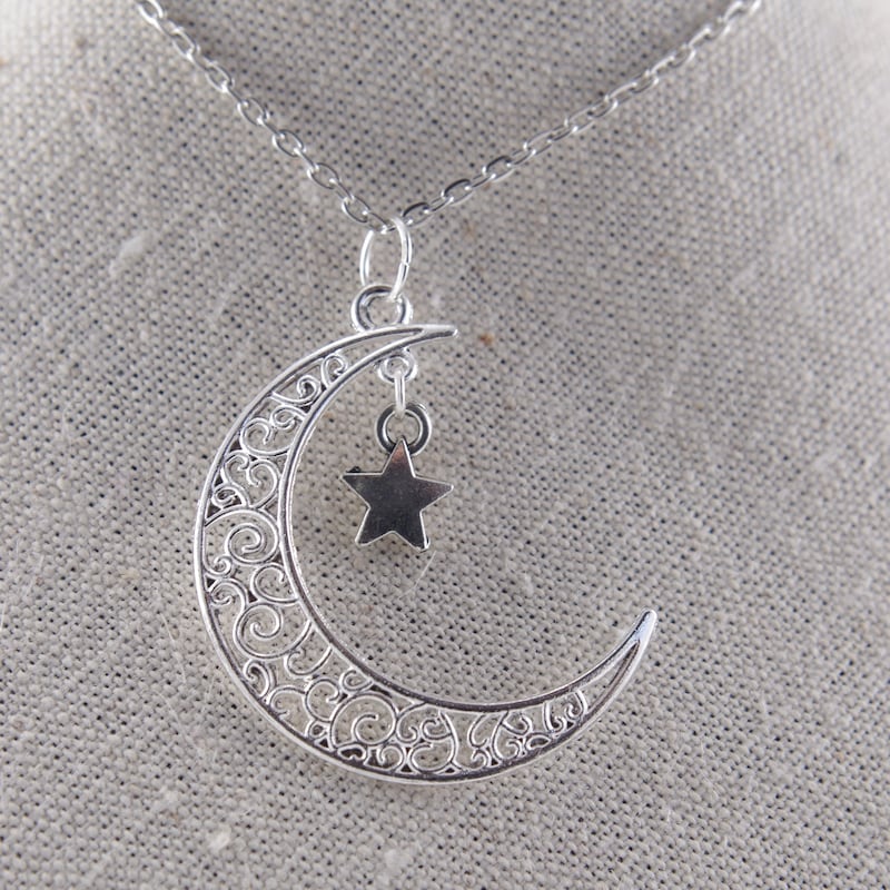 Moon Star Charm Necklace main image 0
