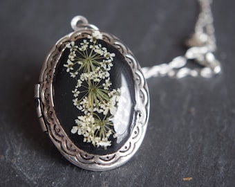 Foto medaillon ketting gepersonaliseerde sieraden aangepaste ketting echte bloemen sieraden moeders dag cadeau voor oma geheime boodschap verjaardagscadeau