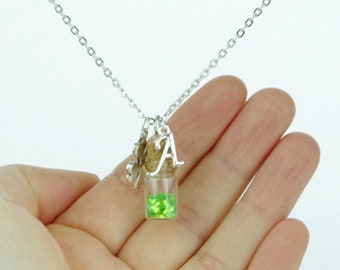 Collier trèfle personnalisé : breloque trèfle porte-bonheur, cadeau de la Saint-Patrick
