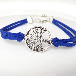 Tree of Life Suede Bracelet Jewelry Family Faux Suede Leather Cord karma Friendship Tree of Life Charm Bracelet Unisex Gift For Her image 8