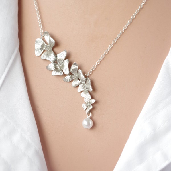 Orchid Necklace - Etsy