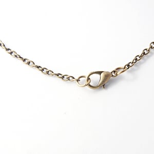 Ketting 14 inch - 36 inch bronzen ketting Fijne kabelketting Bronzen ketting Antieke koperen ketting Herenketting Schakelmaat 4,5 x 3 mm