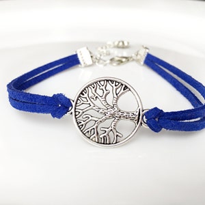 Tree of Life Suede Bracelet Jewelry Family Faux Suede Leather Cord karma Friendship Tree of Life Charm Bracelet Unisex Gift For Her image 7