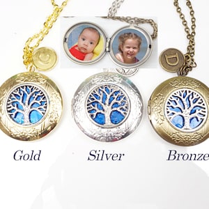 Personalized Family Tree Photo Locket Necklace: Custom Picture Jewelry